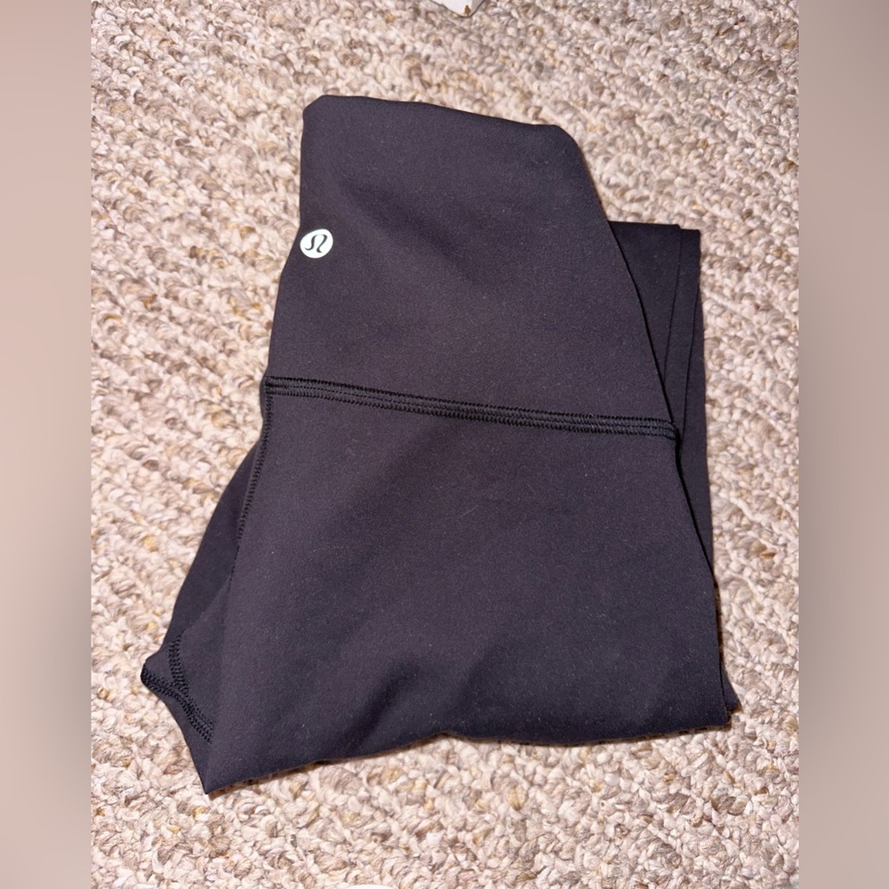 black lulu leggings